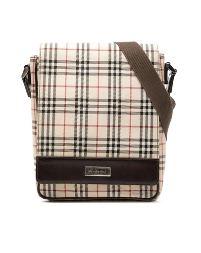 Pre-Loved by Azura Reborn - Pre-Loved House Check Canvas Flap Crossbody