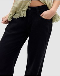 BDG By Urban Outfitters - Kayla Lowrider Linen Trousers