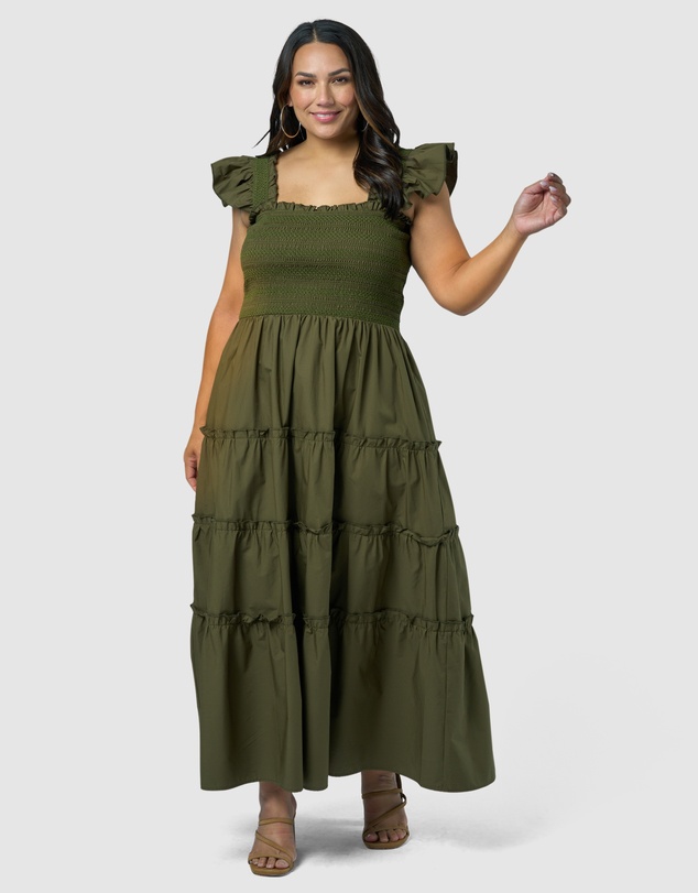 Sunday In The City - Electric Avenue Midi Dress