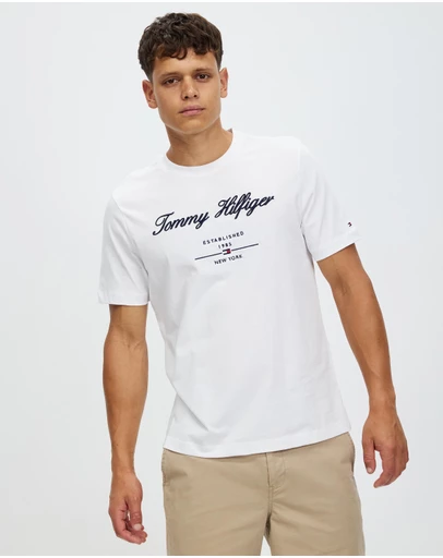 Tommy Hilfiger - Script Logo Tee