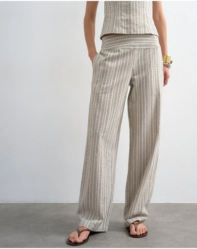 TOPSHOP - Tsflora Low Rise Trousers Wvn