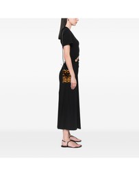 Pre-Loved by Azura Reborn - Pre-Loved Mini Embroidered Canvas Tiger Print Sunshine Shopper Tote