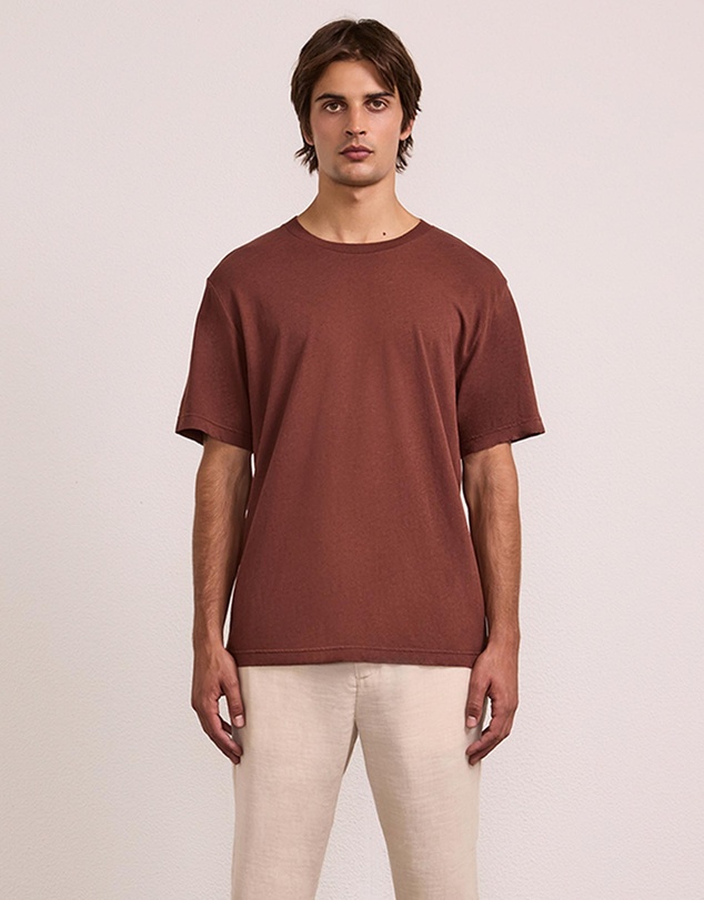 Frescobol Carioca - Dinis Linen Blend T-Shirt