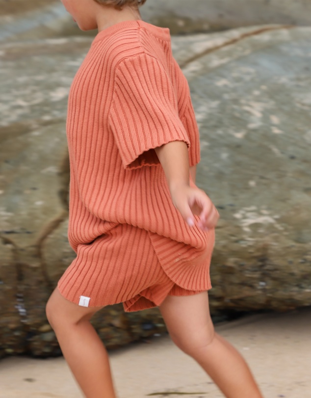 All Fenix - Mini Rib Knit Shorts - Babies-Kids
