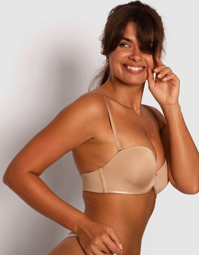 Bras N Things - Inner Essence Devilish Push Up Strapless Bra - Nude