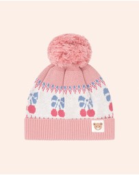 Huxbaby - Folk Cherry Bow Beanie - Kids
