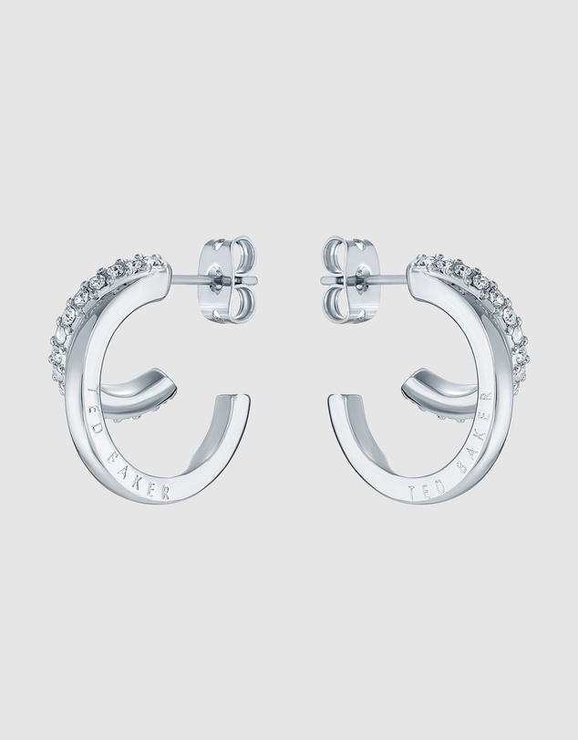 Ted Baker - Helias Crystal Double Hoop Earrings