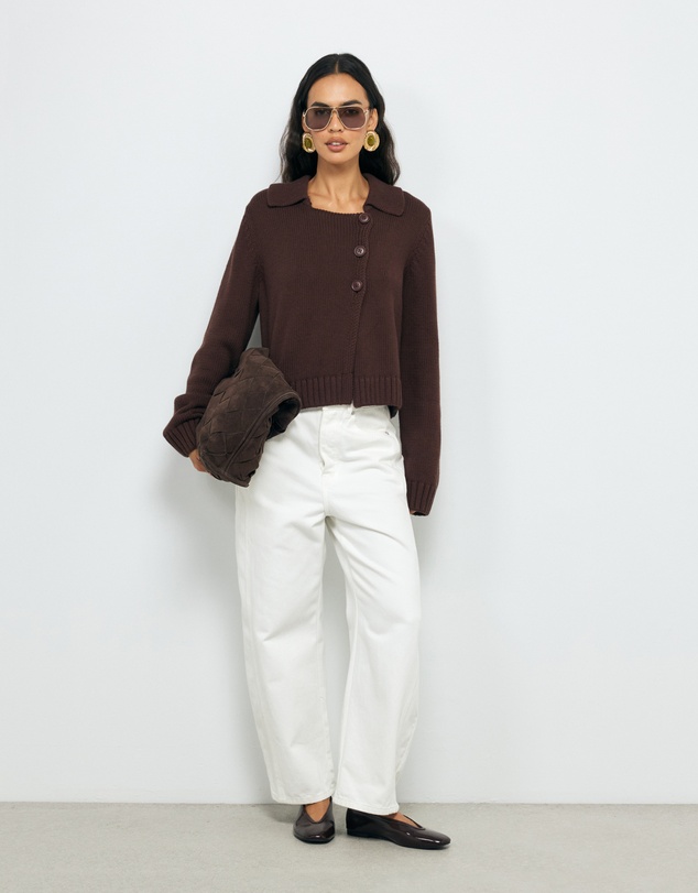 AERE - Miya Cotton Wool Cardigan