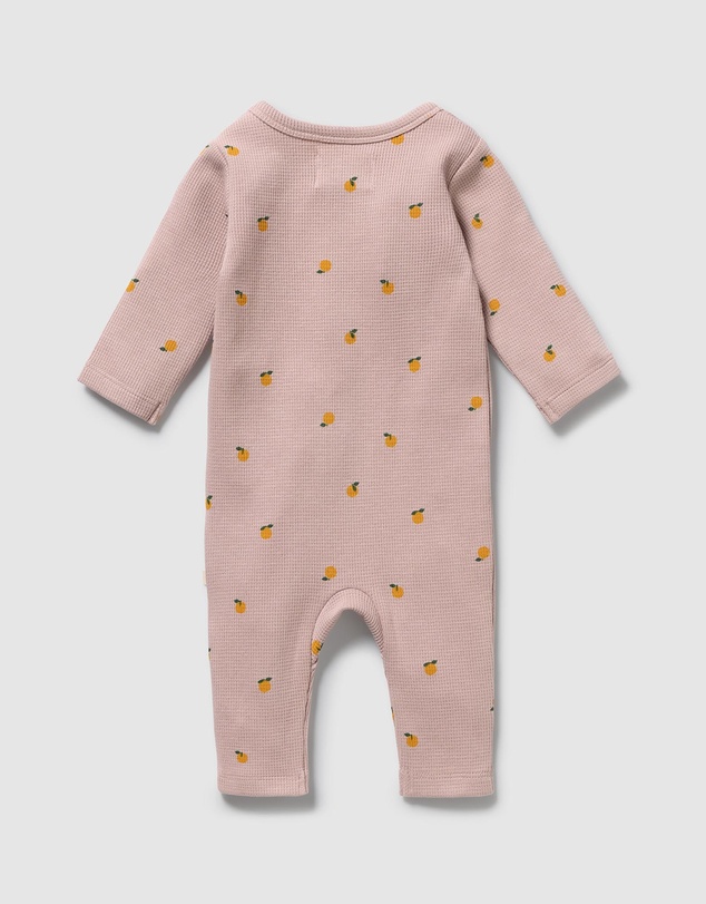 Wilson & Frenchy - Organic Waffle Ruffle Zipsuit - Babies