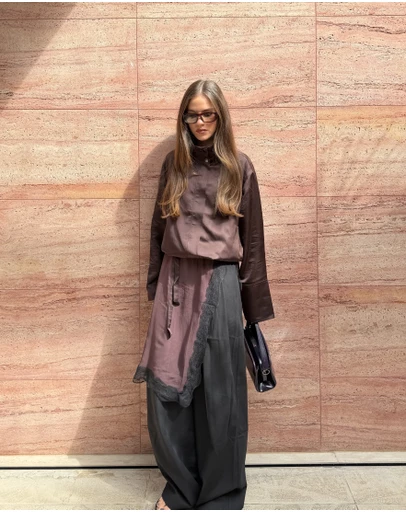 Lover - Sienna Contrast Satin Tailored Pants