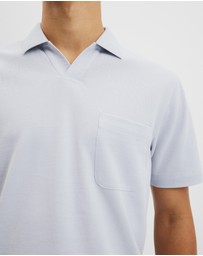 Country Road - Australian Cotton Textured Stripe Trophy Polo
