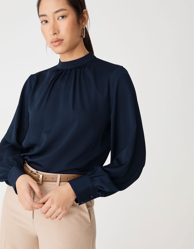 Forcast - Celene Gathered Neck Top
