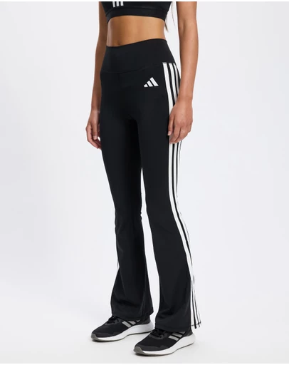 adidas Performance - Optime Essentials Workout 3-Stripes Flared Leggings