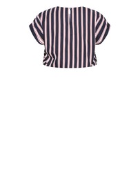 City Chic - Plus size Sarina Stripe Cotton Top - navy