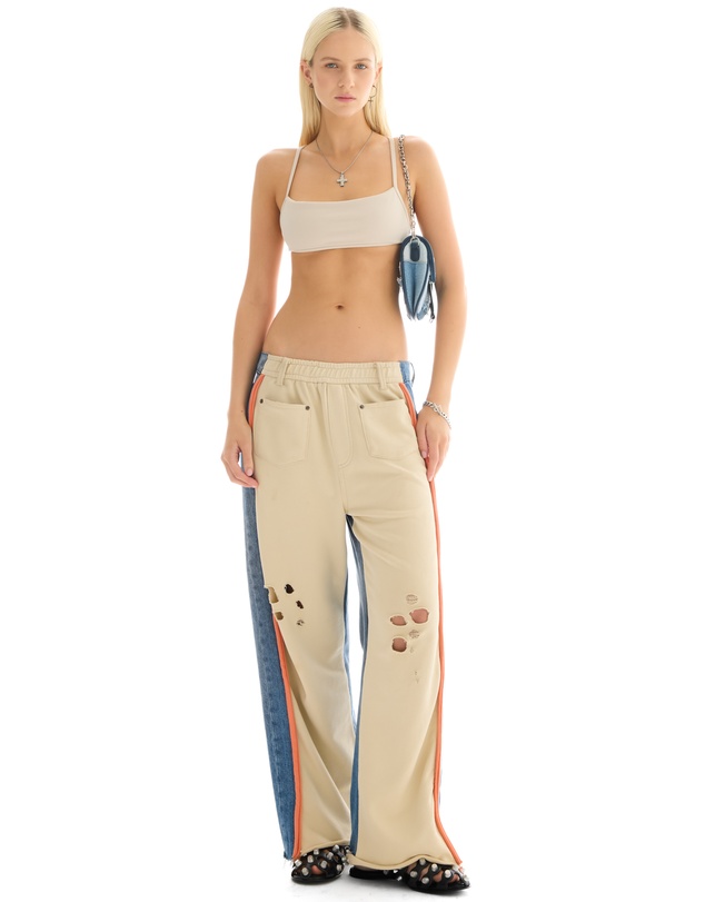 THE TALES - The Tales Denim Patched Sweat Jeans