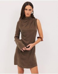 Calli - Sadie Cupro Draped Mini Dress