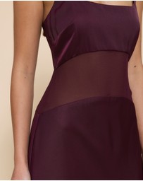 CHANCERY - Gracie Curved Sheer Panel Maxi Dress