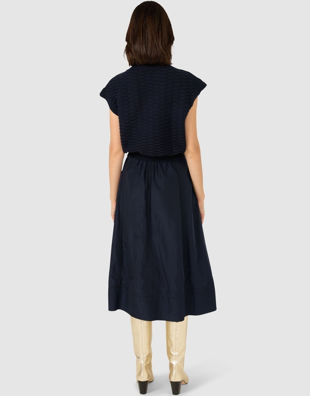 SACHA DRAKE - Pleated A-Line Skirt