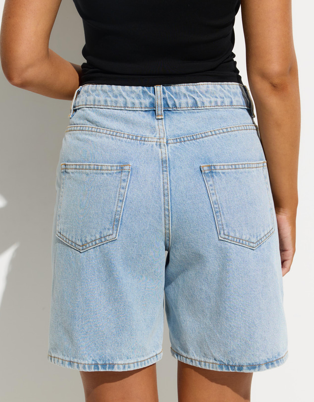 Dazie - El Paso Mid Thigh Denim Shorts
