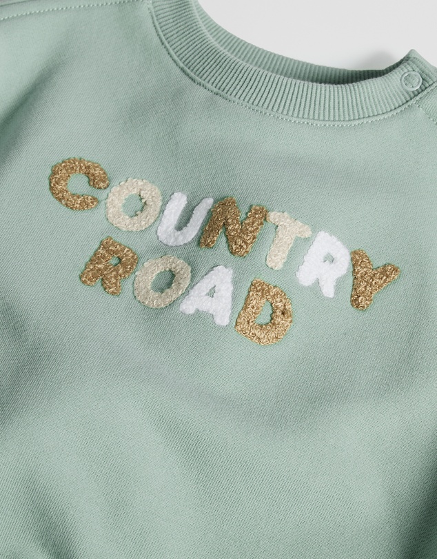 Country Road - Australian Cotton Contrast Boucle Sweat