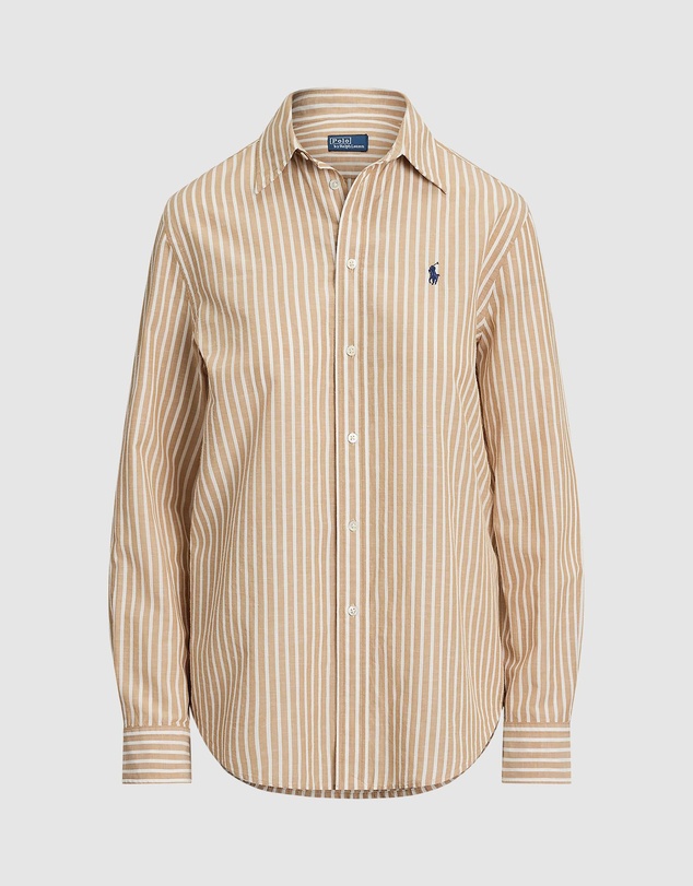 Polo Ralph Lauren - Classic Fit Striped Cotton-Linen Shirt