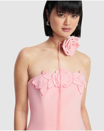 LEO LIN - Roselle Applique Bustier Mini Dress
