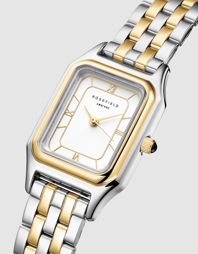 Rosefield - Ivy White Gold Silver Duotone Bracelet Watch