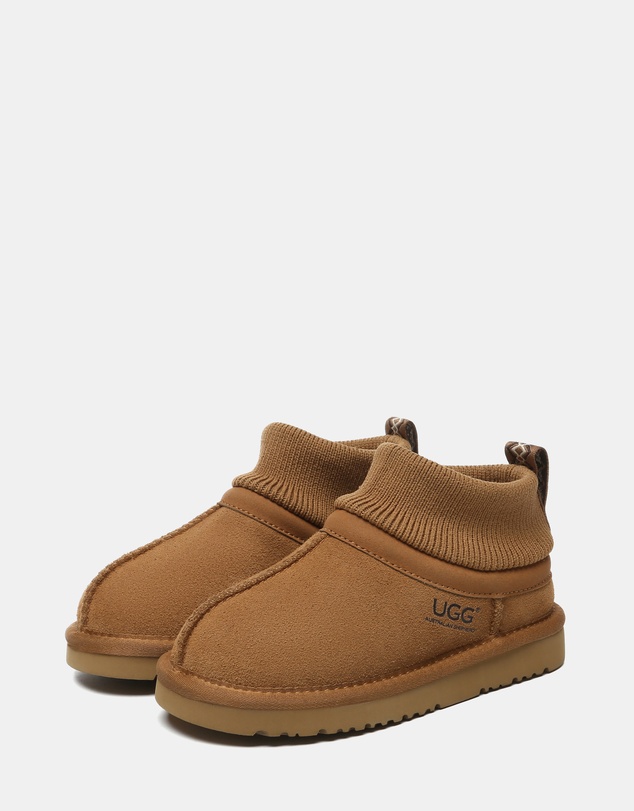 EVERAU - Australian Shepherd Ugg Kids Margaret Cow Suede Upper UGG Boots