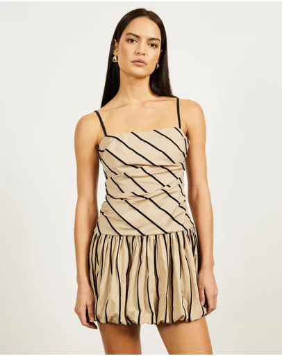 Lover - Lorie Bubble Hem Mini Dress