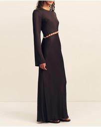 Shona Joy - Winslow Long Sleeve Asymmetric Maxi Dress