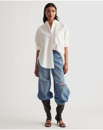 Decjuba - Heather Oxford Oversized Shirt