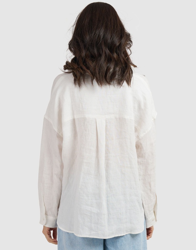 CAMIXA - Exalina Oversized Crinkle Linen Shirt