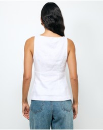 AERE - Arden Tie Front Top