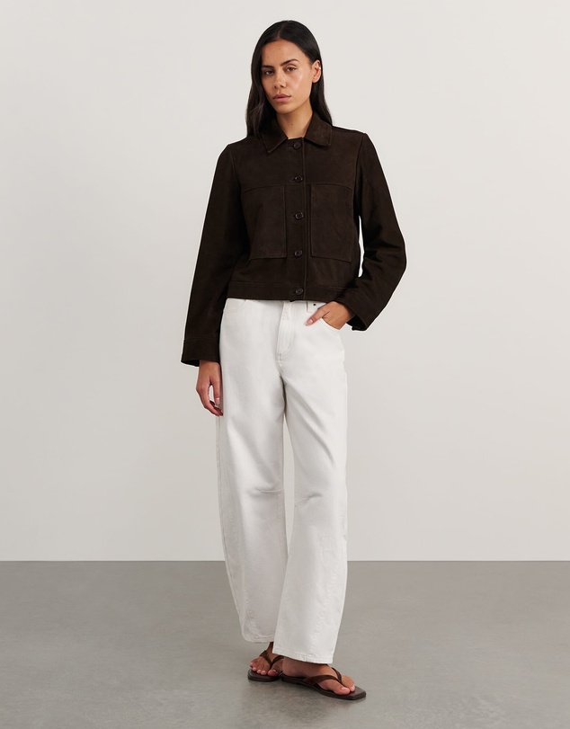 Jag - Ophelia Suede Crop Shacket