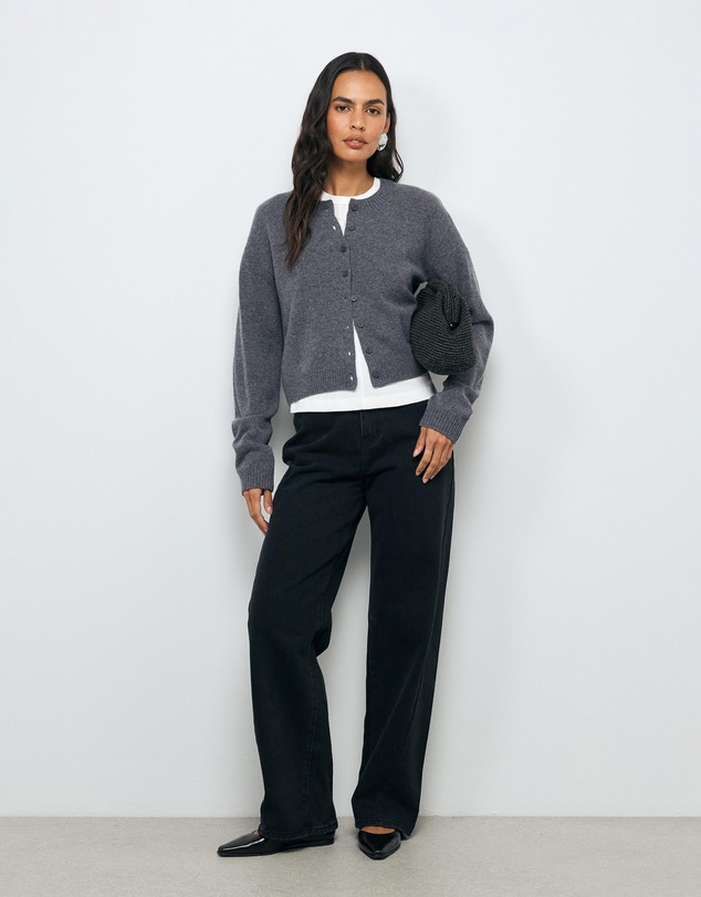 AERE - Sadie Merino Wool Cardigan