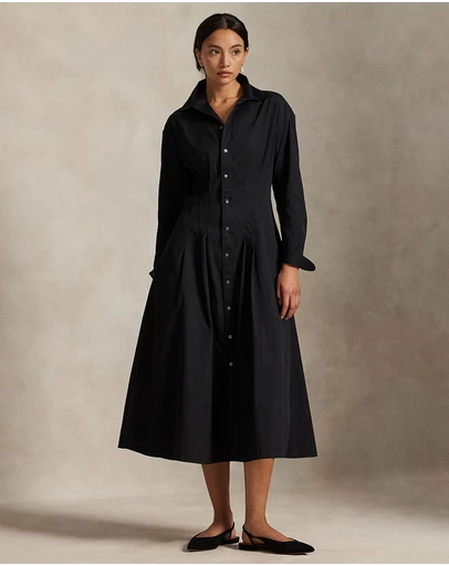 Polo Ralph Lauren - Pleated Cotton Shirtdress