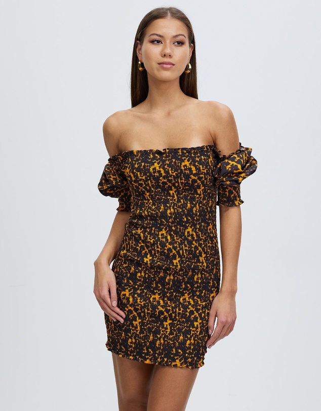 Third Form - Blur Out Off Shoulder Dress