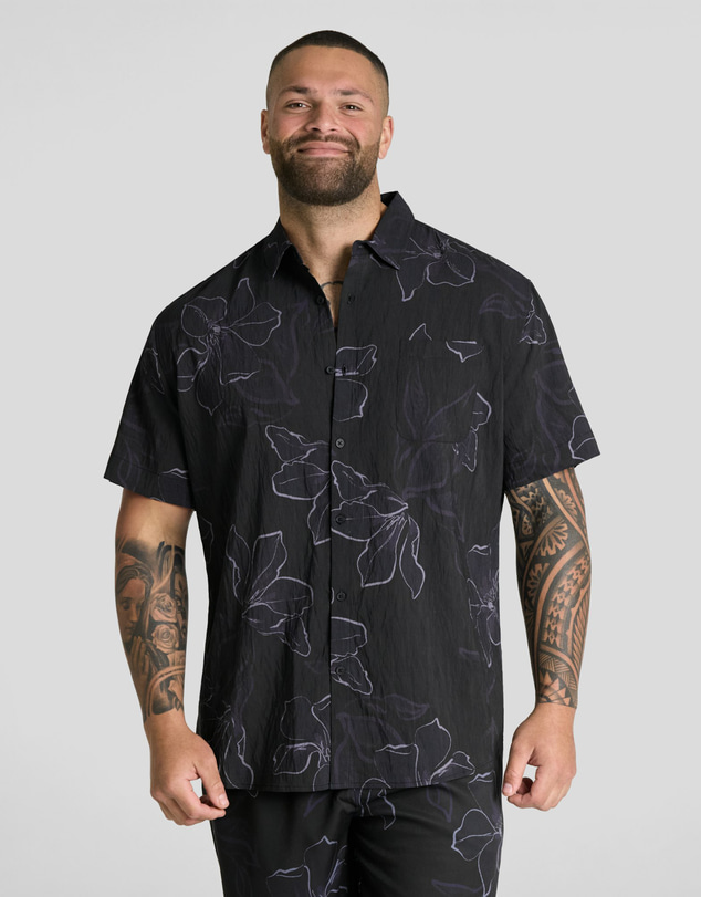 Johnny Bigg - Smoke Floral Print Shirt