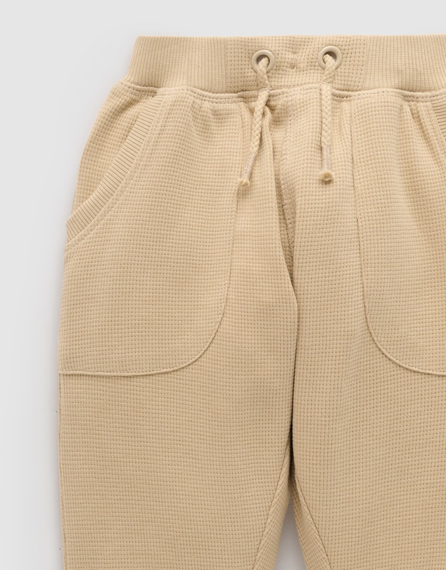 Purebaby - Textured Slouchy Pants-Kids-Babies