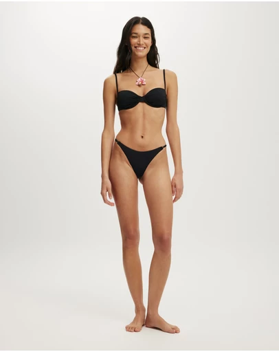 Cotton On Body - Gathered Thin Strap Balconette Bikini Top