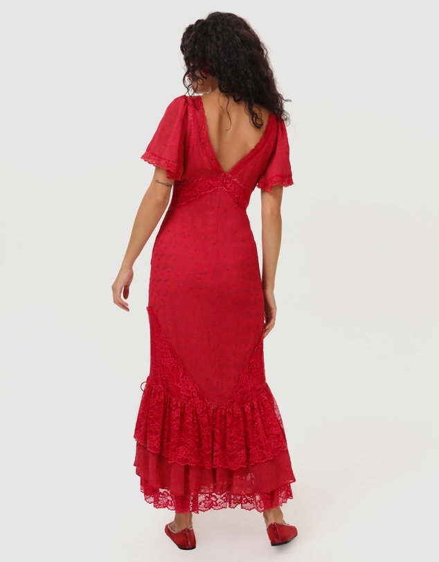 For Love & Lemons - Hamptons Eyelet Midi Dress