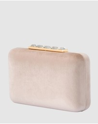 Olga Berg - Bess Velvet Clutch