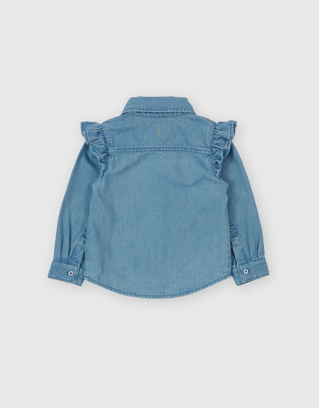 Goldie + Ace - Wild Strawberry Chambray Shirt - Babies-Kids