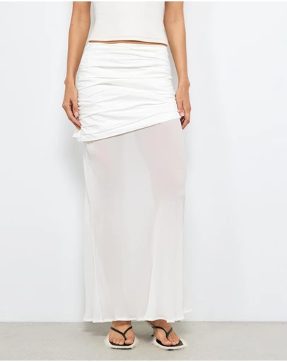 AERE - Asymmetric Maxi Skirt