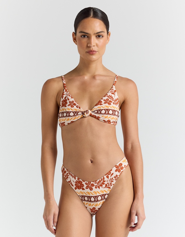Poolside Paradiso - Samoa Knot Bikini Top - Seashell