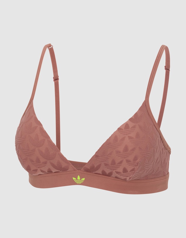 adidas Originals - Microterrot Monogram Logo Unlined Triangle Bralette