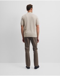 Country Road - Short Sleeve Good Earth Cotton Pique Knit Polo