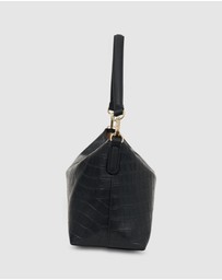 SABEN - Claudia Shoulder Bag Black Croc