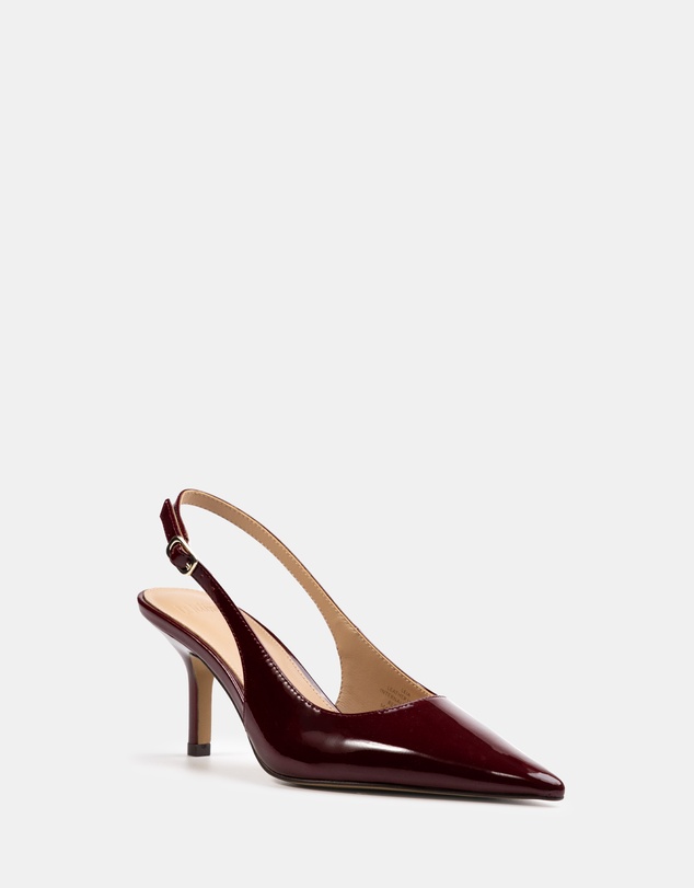 Wittner - Leia Crinkle Patent Leather Slingbacks
