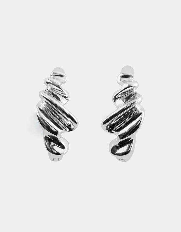 & Other Stories - Wrinkled-Look Small Hoop Earrings